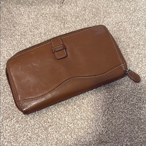 Tignanello Brown Leather Tote Bag - Picture 5 of 8